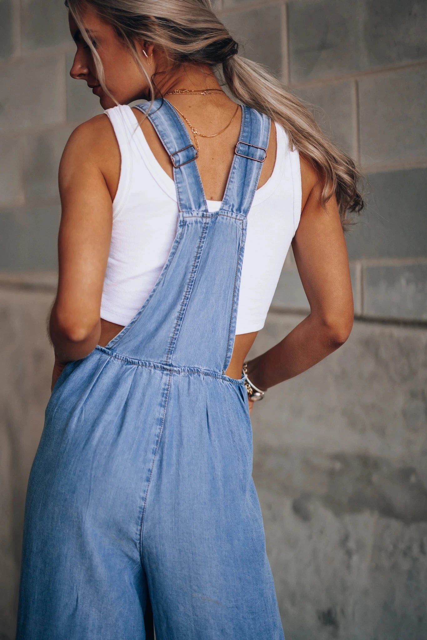 Julia's Loose Denim Jumpsuit