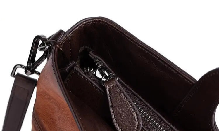 Vienna's Retro, Vintage, Genuine Leather, Trendy, Stylish, Handmade, Shoulder Bag