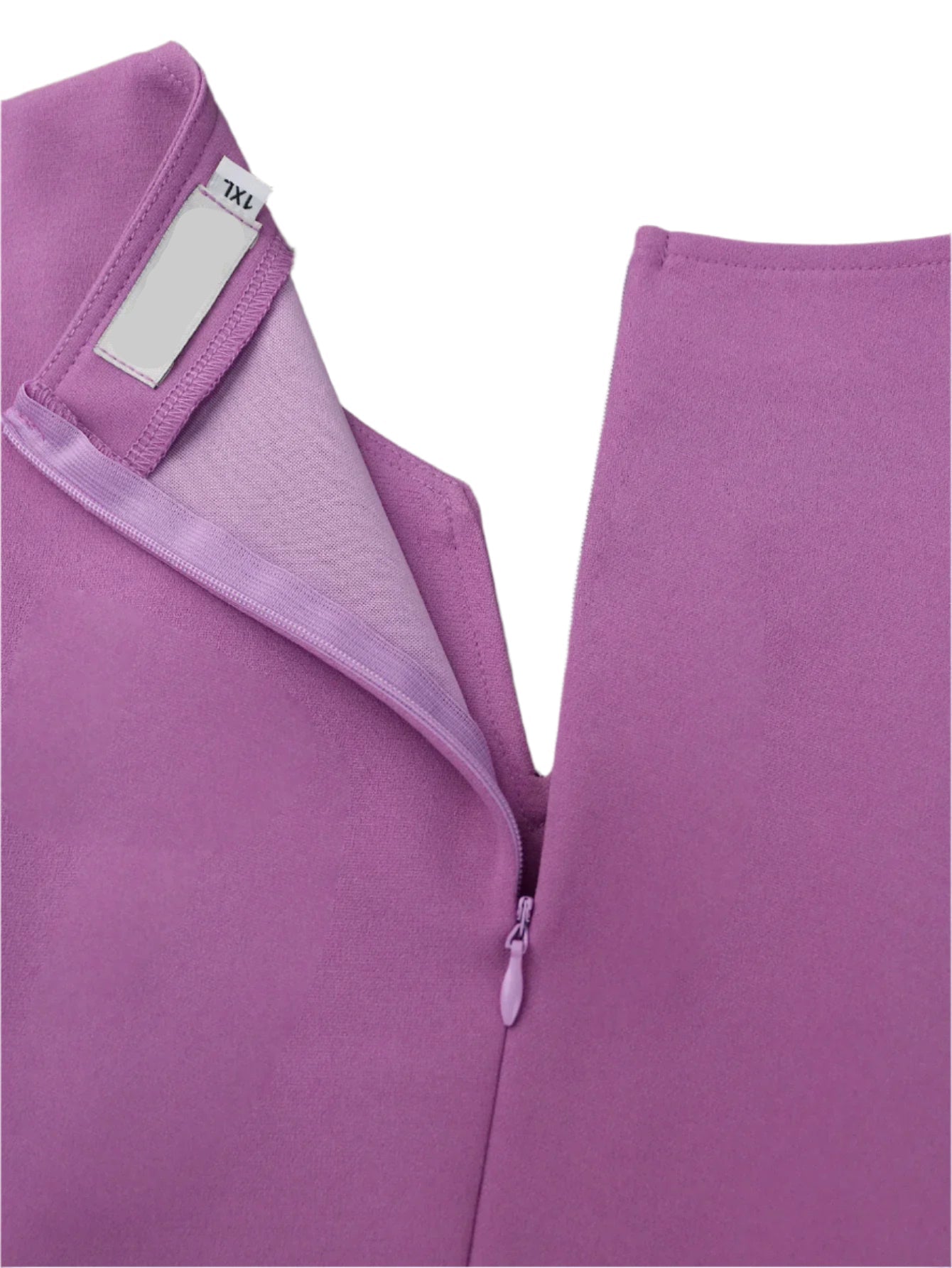 Gillan's Plus Size, Purple, Trendy, Stylish, Midi, Knee, Pleated, Office, Formal Dress