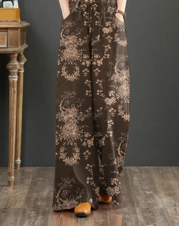 Zara'a Floral Loose Pants