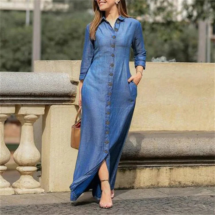 Maria's Everyday Maxi Denim Dress