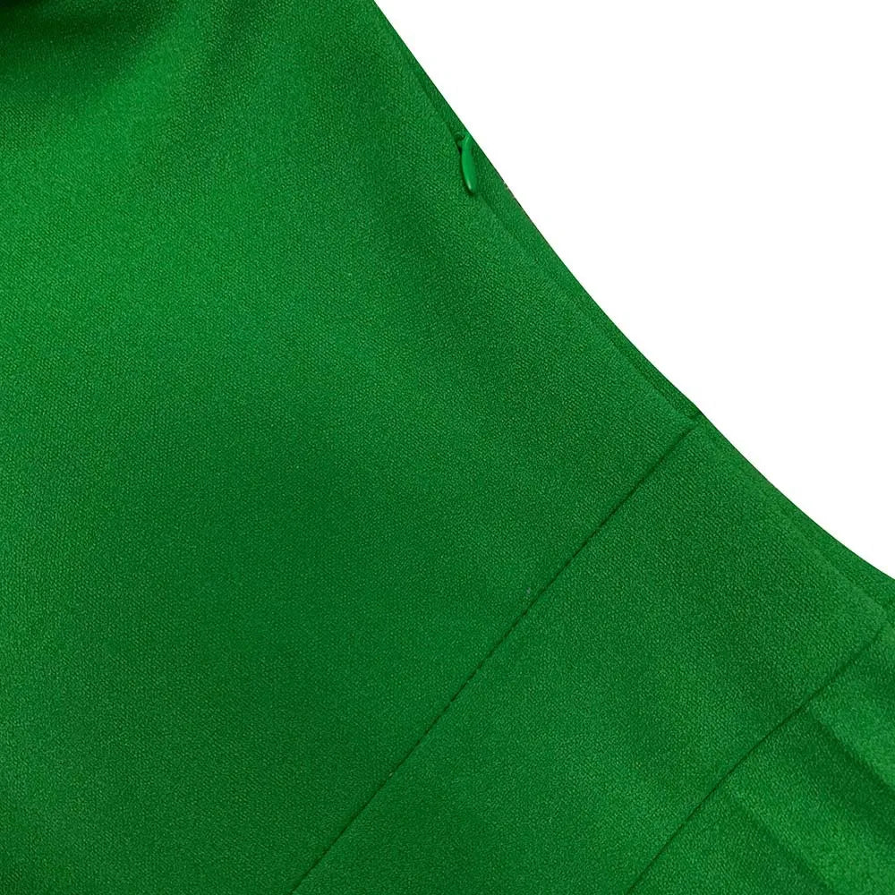 Dana's Pleated, stylish, Trendy, Vintage, Ruffles, short Sleeves, Midi, Office Dress