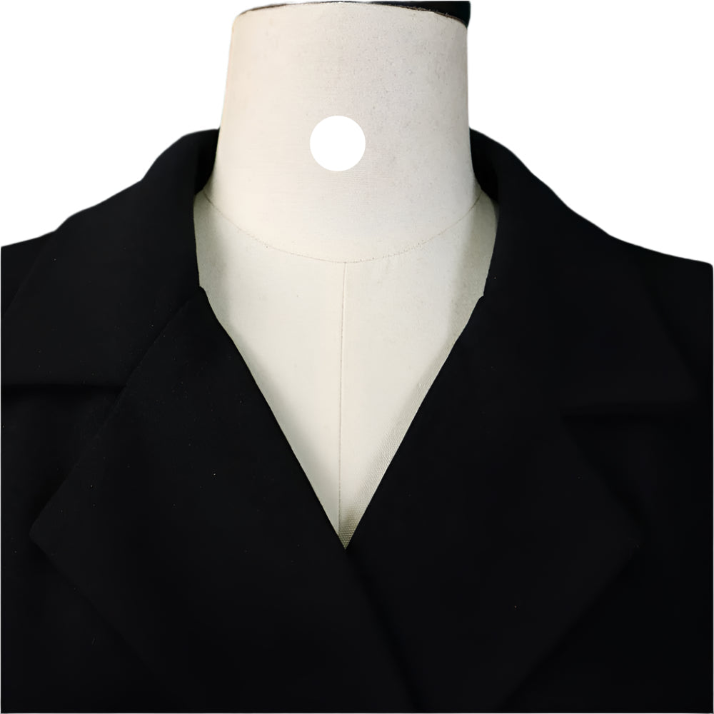 Stacey's Trendy, Stylish, Vintage, Pleated, On Knee, 3/r Sleeves, Solid Color, Office Dress