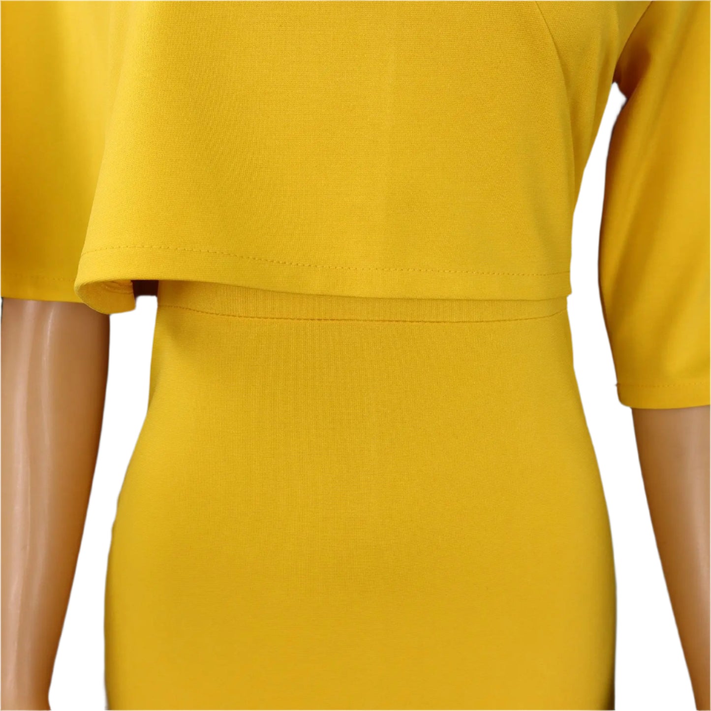 Nancy's Office style, Trendy, Stylish, Asymmetric Half Sleeves, Multicolor, Pencil Dress