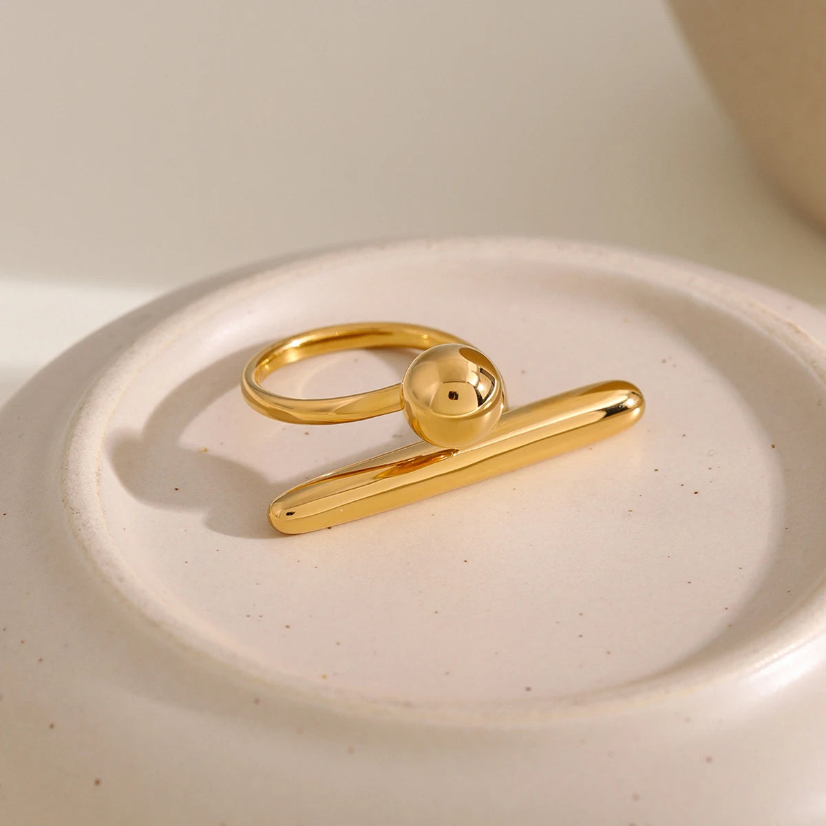 Fatima's Gold 18K, Trendy, stylish, Minimalist, Classy, Stainless steel, Boho Rings