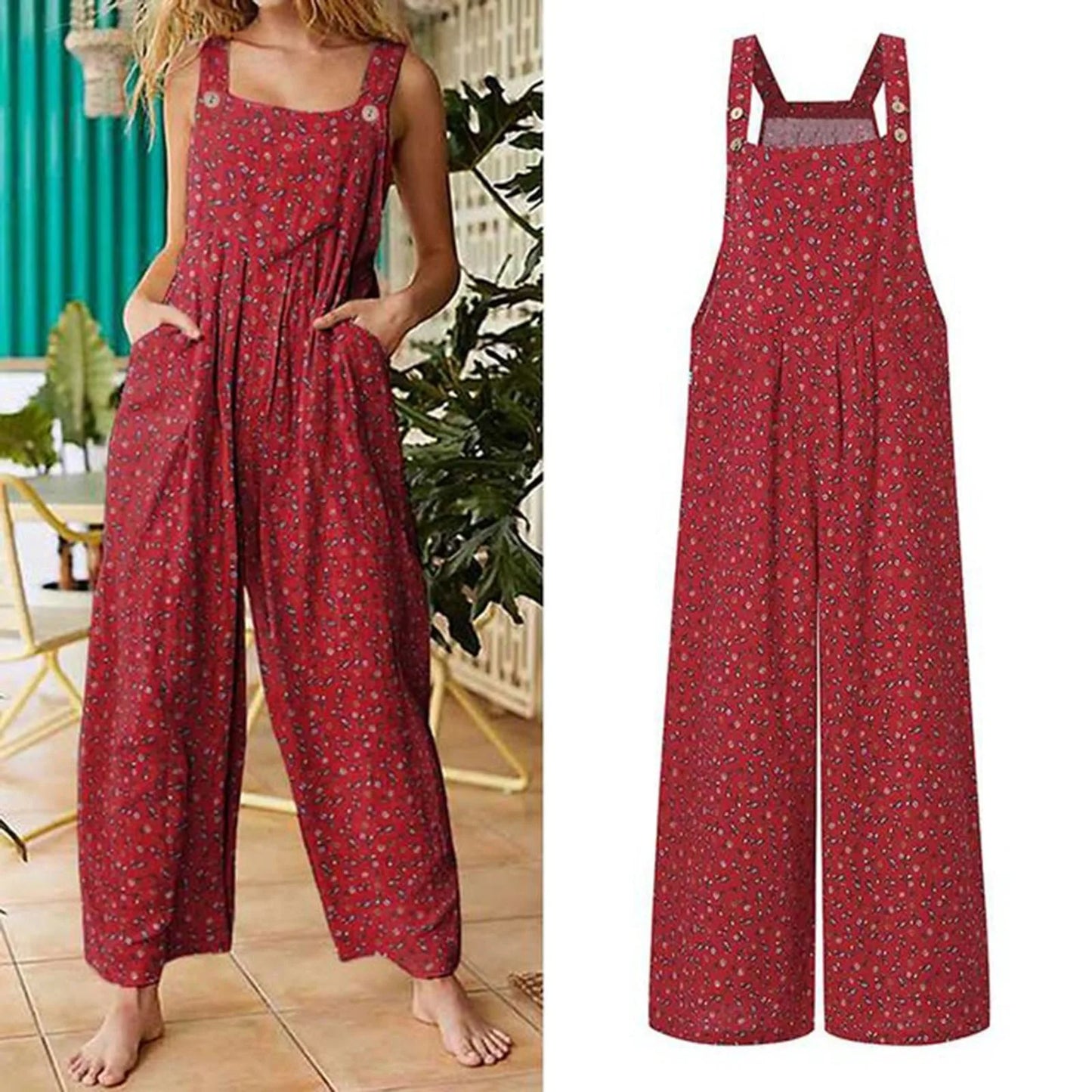 Mila's daytime casual loose  jumpsuit