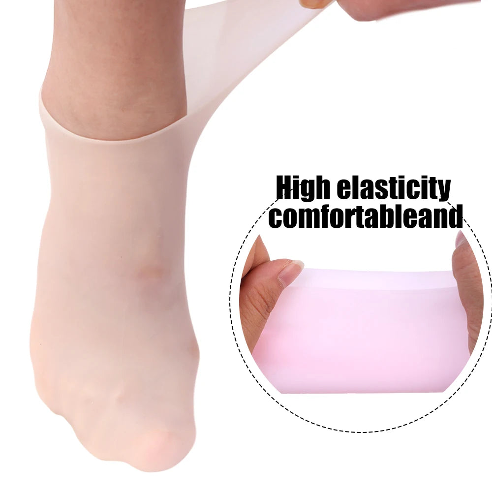 1Pairs Silicone Moisturizing Foot Socks - Foot care Massage Pedicure Socks