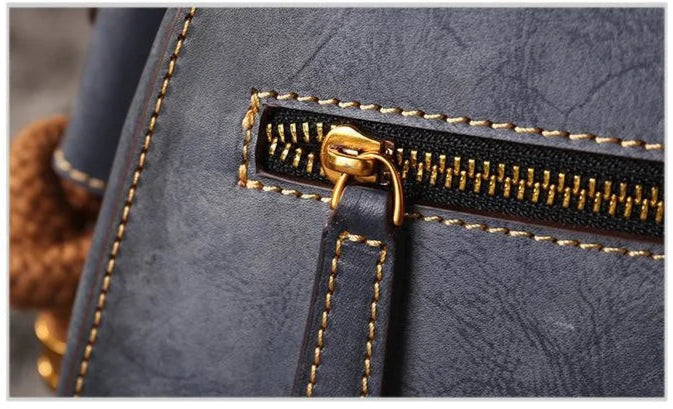 Lura's Retro, Vintage, Genuine Leather, Trendy, Stylish, Handmade, Shoulder Bag