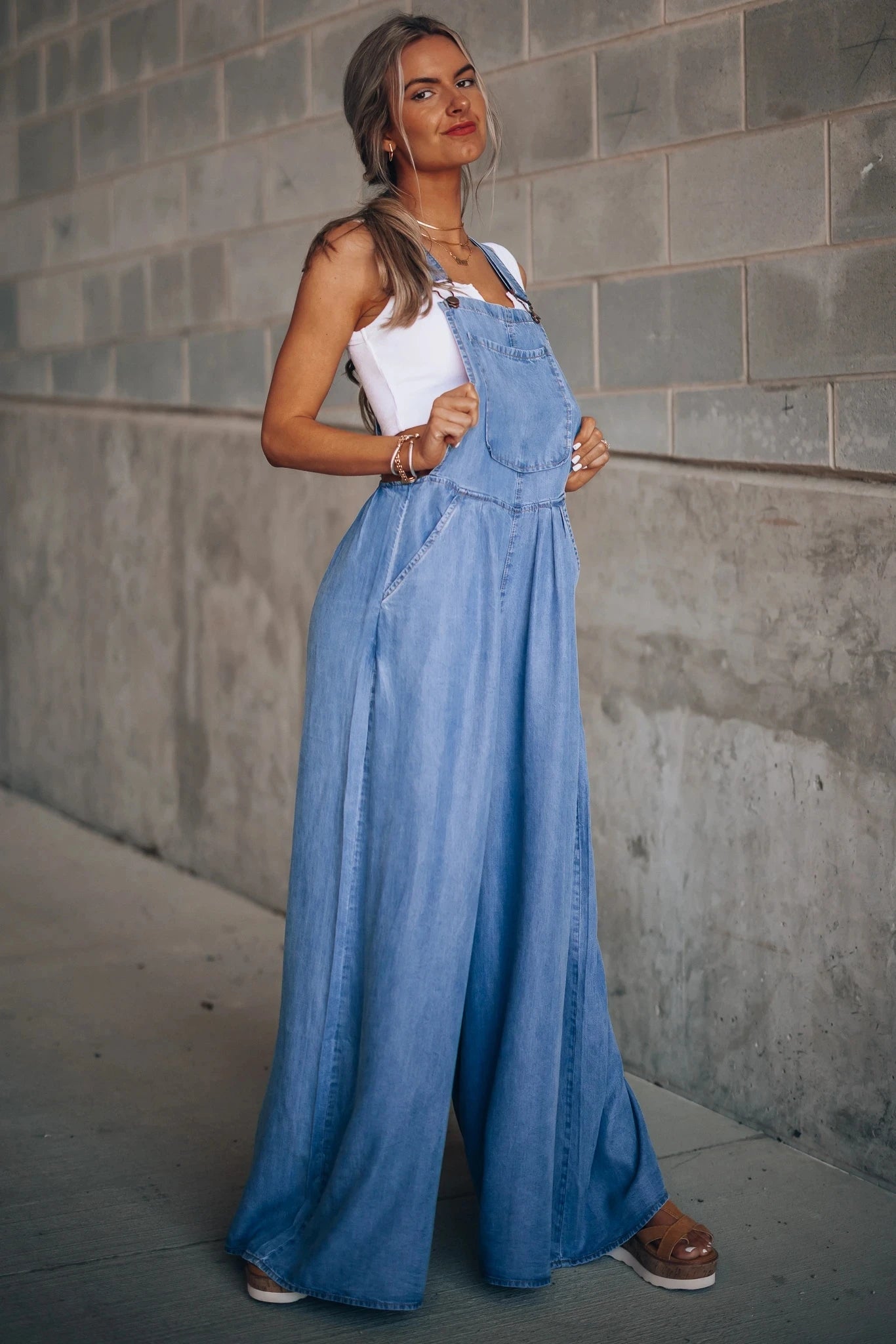 Julia's Loose Denim Jumpsuit