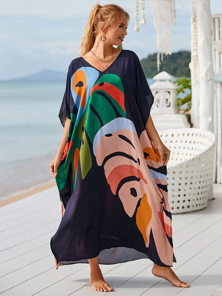 Fatima's printed one-size Kaftan