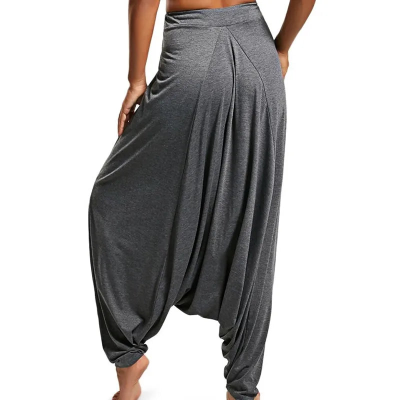 Maria's Harem yoga loose pants with elastic waist