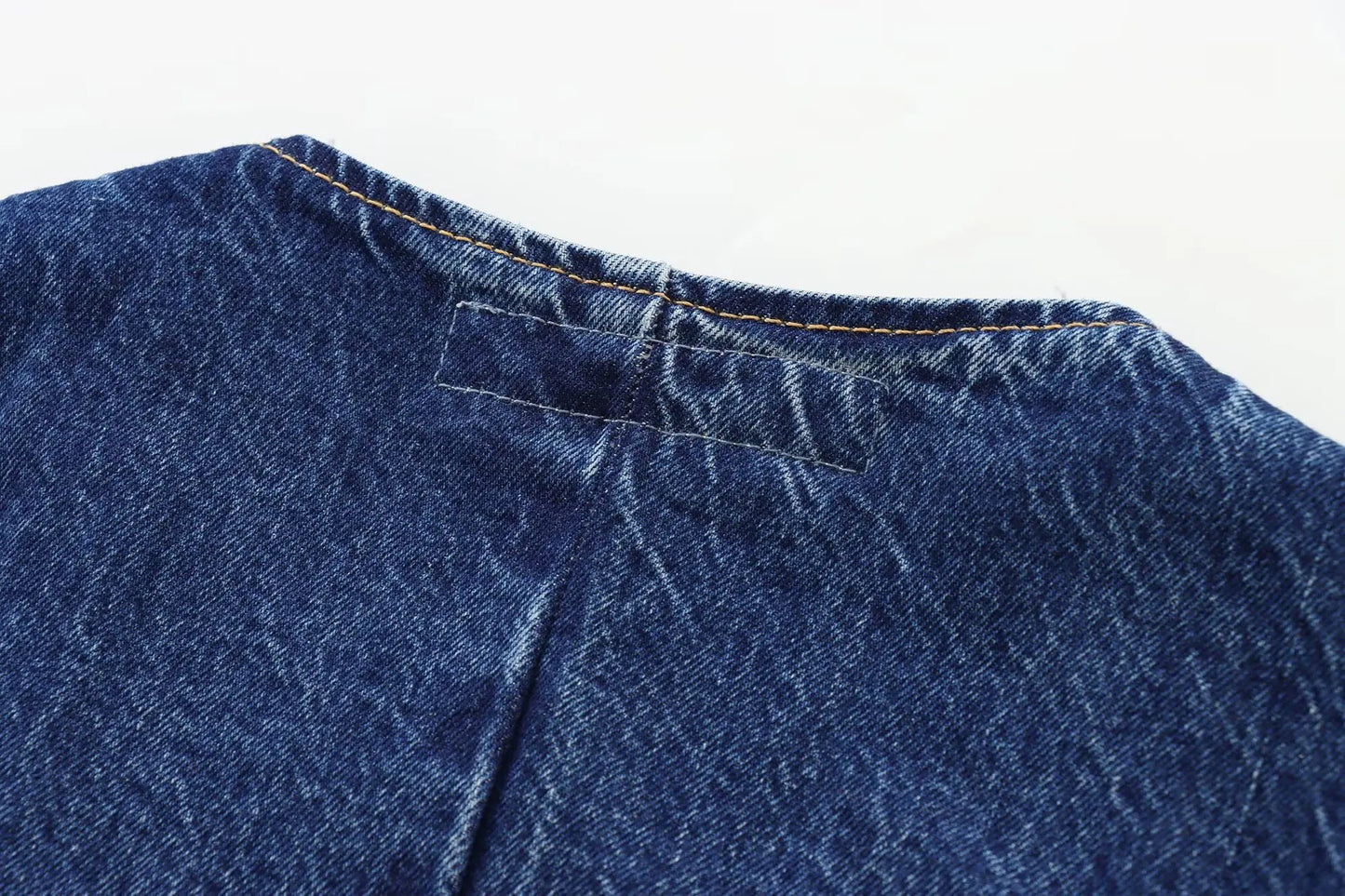 Elsa's Casual, Trendy, Stylish, Waistline, Cotton, Denim, Jeans Vest