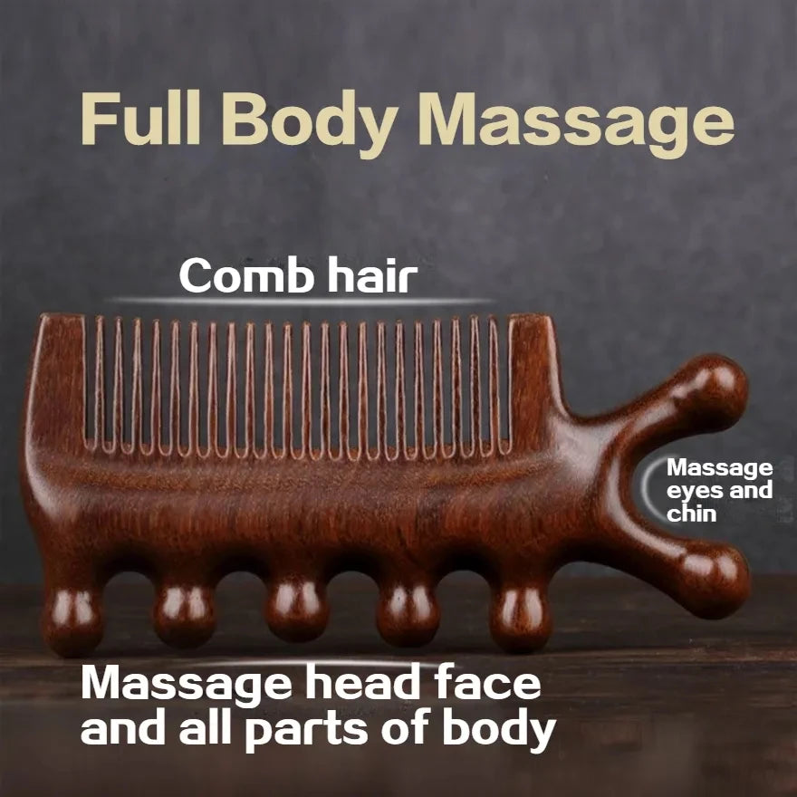 Maria's Wooden, Scalp ,Face, Nose, Eye Massage comb