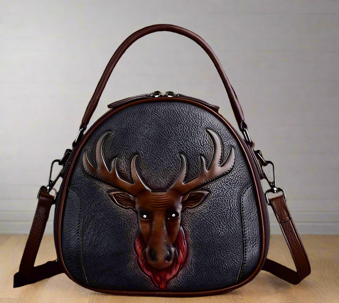 Merry's Retro, Vintage, Genuine Leather, Trendy, Stylish, Handmade, Small, Shoulder Bag