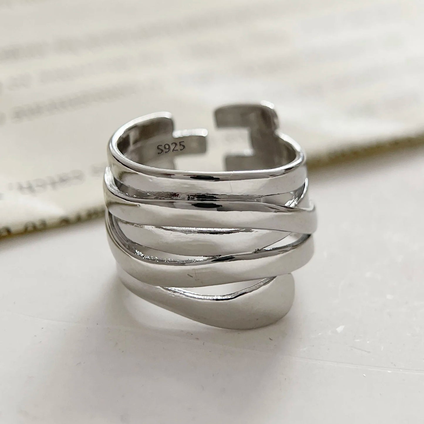 Karen's 925 Sterling Silver, Adjustable size, Ring