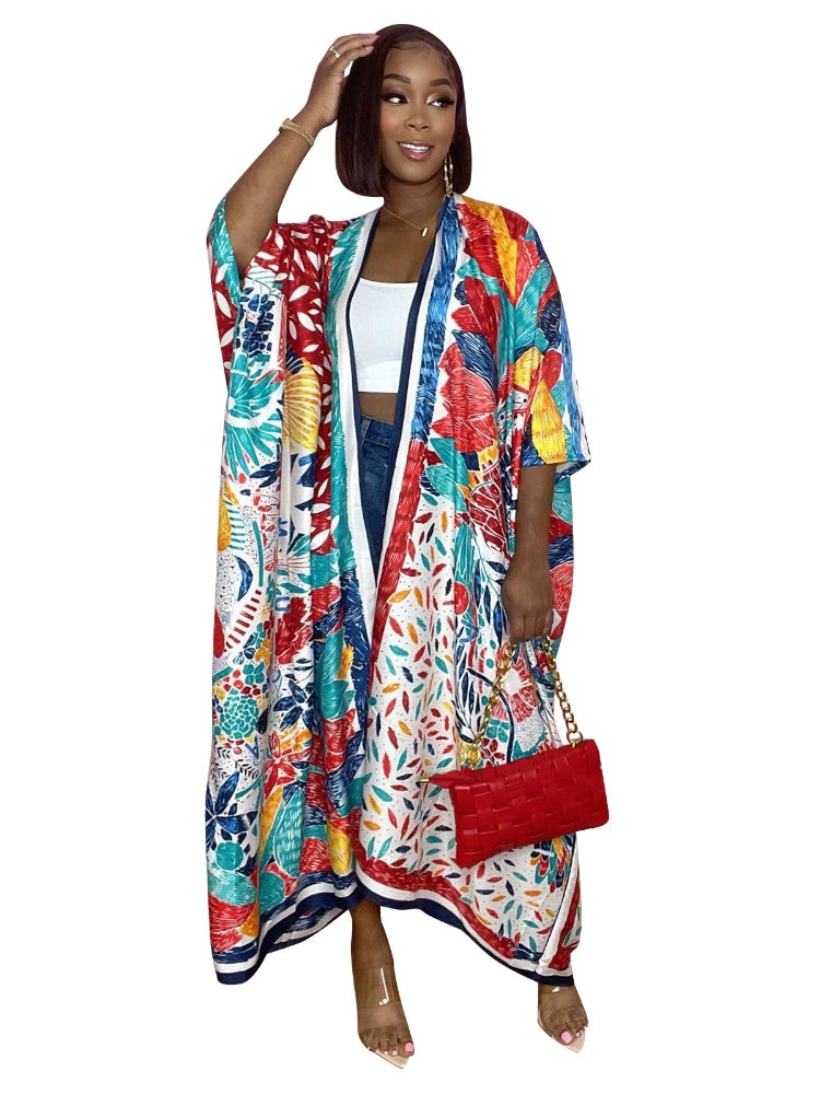 Brenda's soft silky touch kimono & beach coverup