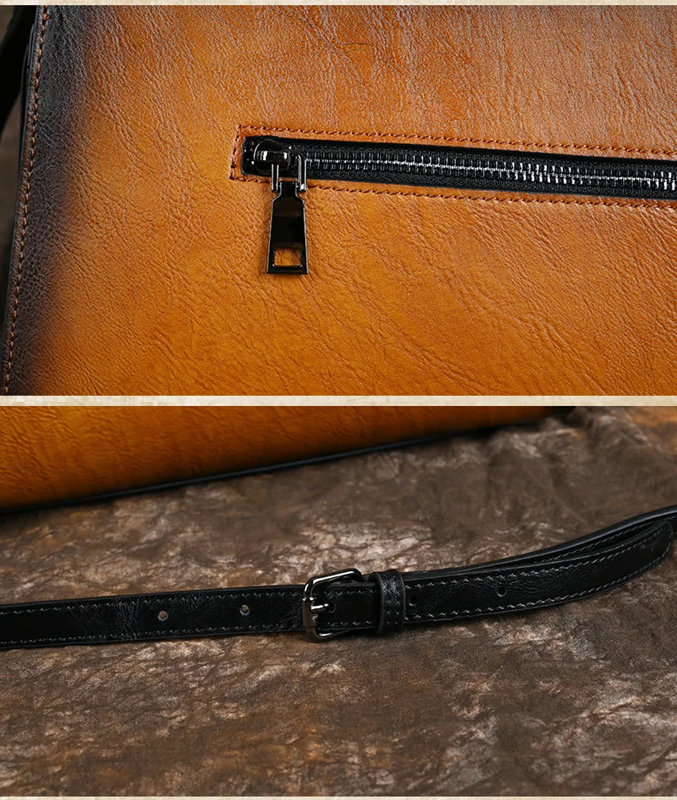 Didi's Retro, Vintage, Genuine Leather, Trendy, Stylish, Handmade, Shoulder Bag