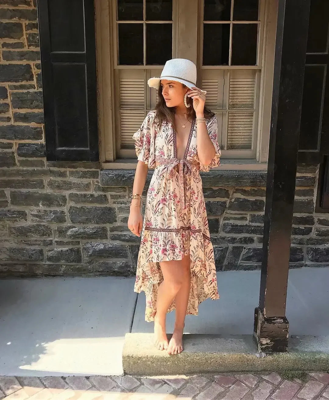 Roxana's high-low casual boho dress