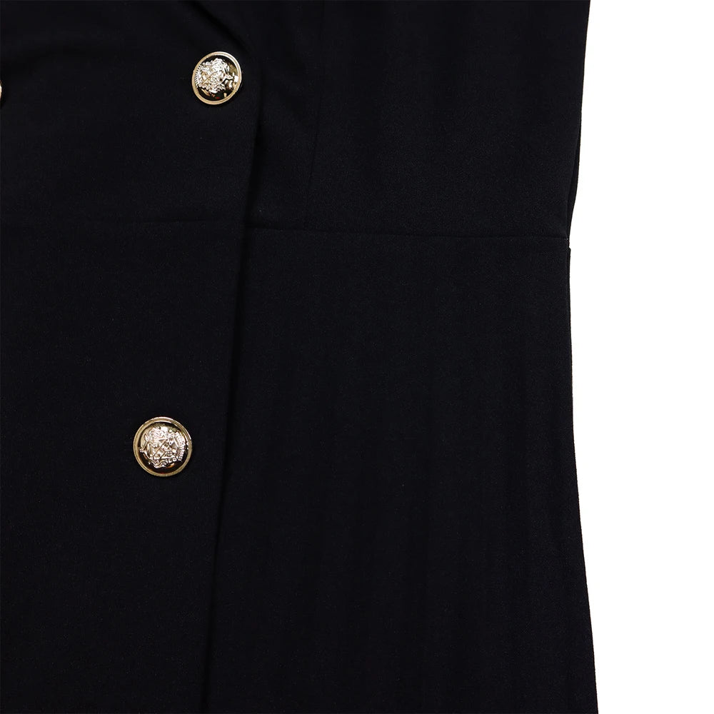 Stacey's Trendy, Stylish, Vintage, Pleated, On Knee, 3/r Sleeves, Solid Color, Office Dress