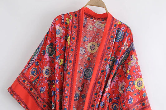 Jumana's Red Kimono