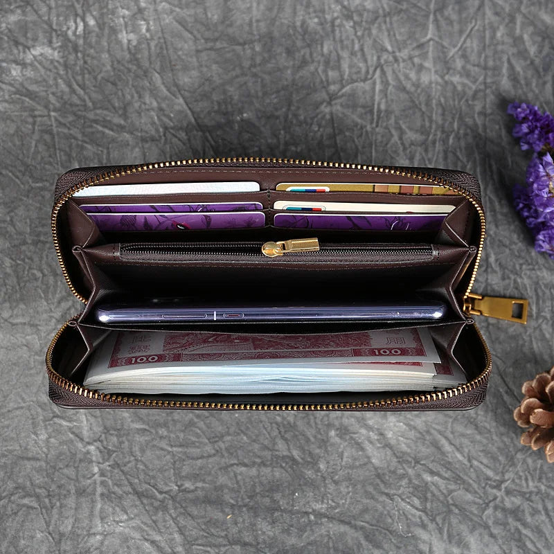 Ciara's Retro, Vintage, Genuine Leather, Trendy, Stylish, Unisex, Wallet