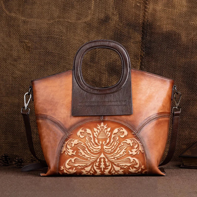 Vienna's Retro, Vintage, Genuine Leather, Trendy, Stylish, Handmade, Shoulder Bag
