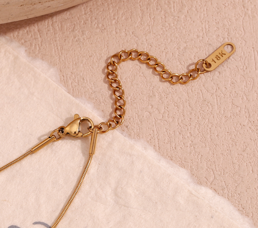 Rima's Trendy, Stylish, Vintage, Golden/Silver, Pendant, Spiral Necklace