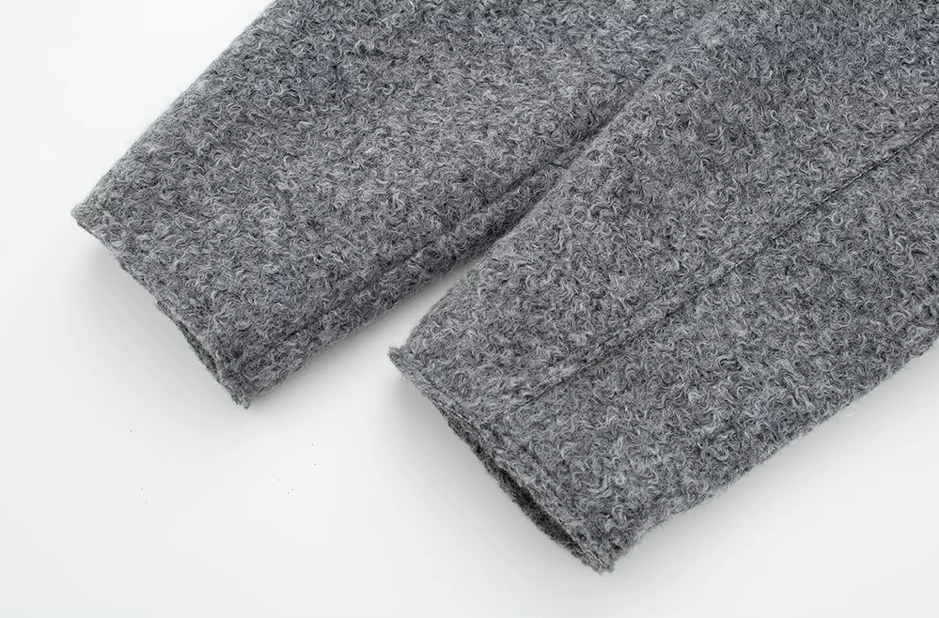 Tina's Winter, Trendy, Stylish, Vintage, Long Sleeves, Zipper, Casual, Cropped Jacket