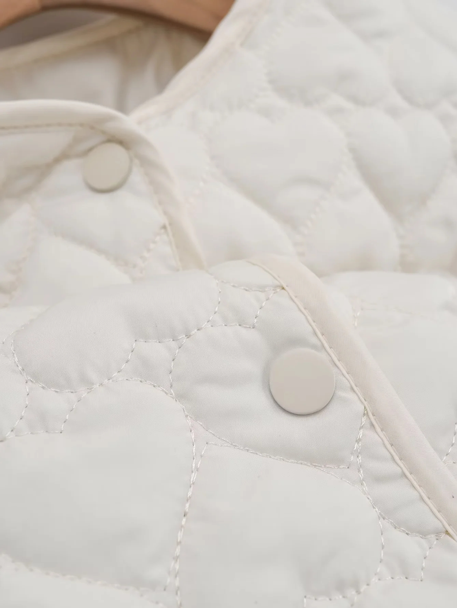 Penelope's Winter, Trendy, Stylish, Vintage, Long Sleeves, Fiber Filling, Short Jacket